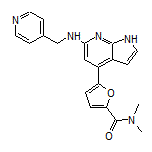 N,N-Dimethyl-5-[6-[(4-pyridylmethyl)amino]-7-azaindole-4-yl]furan-2-carboxamide