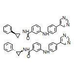 N-[rac-(1R,2S)-2-phenylcyclopropyl]-3-[[4-(5-pyrimidinyl)phenyl]amino]benzamide