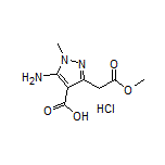 5-Amino-3-(2-methoxy-2-oxoethyl)-1-methyl-1H-pyrazole-4-carboxylic Acid Hydrochloride