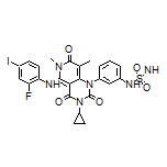3-Cyclopropyl-5-[(2-fluoro-4-iodophenyl)amino]-6,8-dimethyl-1-[3-[[(methylamino)sulfonyl]amino]phenyl]-1,3,6-trihydropyridino[4,3-d]pyrimidine-2,4,7-trione