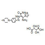 4-Amino-5-[6-(4-methyl-1-piperazinyl)-2-benzimidazolyl]thieno[2,3-b]pyridin-6(7H)-one Tartrate