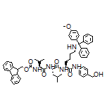 (S)-2-[(S)-2-[(S)-2-(Fmoc-amino)-3-methylbutanamido]-4-methylpentanamido]-N-[4-(hydroxymethyl)phenyl]-6-[[(4-methoxyphenyl)diphenylmethyl]amino]hexanamide