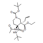 Ethyl (3R,4S)-4-Acetamido-3-allyl-1-Boc-4-(tert-butylcarbamoyl)piperidine-3-carboxylate