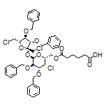 6-[[(2R,3S,4R,5R,6R)-4,5-Bis(benzyloxy)-6-[[(2R,3S,4S,5S)-3,4-bis(benzyloxy)-2,5-bis(chloromethyl)tetrahydrofuran-2-yl]oxy]-3-chlorotetrahydro-2H-pyran-2-yl]methoxy]-6-oxohexanoic Acid