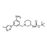 (S)-1-[3-Amino-5-(4-methyl-1-imidazolyl)benzyl]-N-Boc-piperidin-3-amine