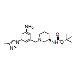 (R)-1-[3-Amino-5-(4-methyl-1-imidazolyl)benzyl]-N-Boc-piperidin-3-amine