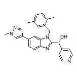 [1-(2,5-Dimethylbenzyl)-6-(1-methyl-4-pyrazolyl)-2-benzimidazolyl](4-pyridyl)methanol
