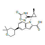 5-[(S)-2,2-Dimethyltetrahydro-2H-pyran-4-yl]-1-[(1S,2S)-2-methyl-1-(5-oxo-4,5-dihydro-1,2,4-oxadiazol-3-yl)cyclopropyl]-1H-indole-2-carboxylic Acid