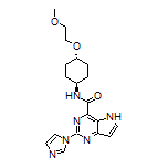 2-(1-Imidazolyl)-N-[trans-4-(2-methoxyethoxy)cyclohexyl]-5H-pyrrolo[3,2-d]pyrimidine-4-carboxamide