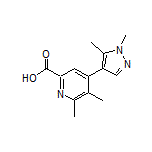 4-(1,5-Dimethyl-4-pyrazolyl)-5,6-dimethylpicolinic Acid