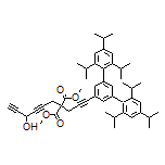 Dimethyl 2-[3-(2,2’’,4,4’’,6,6’’-Hexaisopropyl-[1,1’:3’,1’’-terphenyl]-5’-yl)-2-propyn-1-yl]-2-(4-hydroxyhexa-2,5-diyn-1-yl)malonate