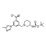 (S)-N-Boc-1-[3-(4-methyl-1-imidazolyl)-5-nitrobenzyl]piperidin-3-amine