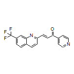 (E)-1-(4-Pyridyl)-3-[7-(trifluoromethyl)-2-quinolyl]-2-propen-1-one