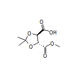 (4R,5R)-5-(Methoxycarbonyl)-2,2-dimethyl-1,3-dioxolane-4-carboxylic Acid