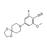 2-Fluoro-6-methoxy-4-(1,4-dioxa-8-azaspiro[4.5]decan-8-yl)benzonitrile