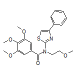 3,4,5-Trimethoxy-N-(2-methoxyethyl)-N-(4-phenyl-2-thiazolyl)benzamide