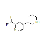 2-(Difluoromethyl)-4-(3-piperidyl)pyridine