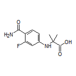 2-[(4-Carbamoyl-3-fluorophenyl)amino]-2-methylpropanoic Acid