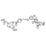 (S)-2,2’-[7-[2-[4-[3-[[4-[[2-(2-Cyano-4,4-difluoro-1-pyrrolidinyl)-2-oxoethyl]carbamoyl]-6-quinolyl]oxy]propyl]-1-piperazinyl]-2-oxoethyl]-1,4,7-triazonane-1,4-diyl]diacetic Acid