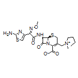 (6R,7R)-7-[(Z)-2-(2-Amino-4-thiazolyl)-2-(methoxyimino)acetamido]-3-[(1-methylpyrrolidin-1-ium-1-yl)methyl]-8-oxo-5-thia-1-azabicyclo[4.2.0]oct-2-ene-2-carboxylate