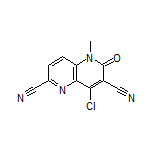 8-Chloro-5-methyl-6-oxo-5,6-dihydro-1,5-naphthyridine-2,7-dicarbonitrile