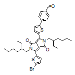 4-[5-[4-(5-Bromothiophen-2-yl)-2,5-bis(2-ethylhexyl)-3,6-dioxo-2,3,5,6-tetrahydropyrrolo[3,4-c]pyrrol-1-yl]thiophen-2-yl]benzaldehyde4-[5-[4-(5-Bromo-2-thienyl)-2,5-bis(2-ethylhexyl)-3,6-dioxo-2,3,5,6-tetrahydropyrrolo[3,4-c]pyrrol-1-yl]-2-thienyl]benzaldehyde