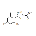 Methyl 3-(2-Bromo-4-fluoro-6-methylphenyl)-1,2,4-oxadiazole-5-carboxylate