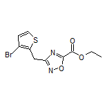 Ethyl 3-[(3-Bromo-2-thienyl)methyl]-1,2,4-oxadiazole-5-carboxylate