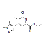 Ethyl 6-Chloro-4-(1,5-dimethyl-4-pyrazolyl)-5-methylpicolinate