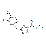 Ethyl 3-(4-Chloro-3-fluorobenzyl)-1,2,4-oxadiazole-5-carboxylate