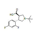 (3R,4S)-1-(tert-Butyl)-4-(2,4-difluorophenyl)pyrrolidine-3-carboxylic Acid