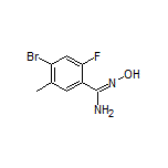 4-Bromo-2-fluoro-N’-hydroxy-5-methylbenzimidamide