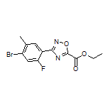 Ethyl 3-(4-Bromo-2-fluoro-5-methylphenyl)-1,2,4-oxadiazole-5-carboxylate