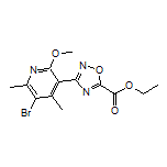 Ethyl 3-(5-Bromo-2-methoxy-4,6-dimethylpyridin-3-yl)-1,2,4-oxadiazole-5-carboxylate