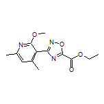 Ethyl 3-(2-Methoxy-4,6-dimethyl-3-pyridyl)-1,2,4-oxadiazole-5-carboxylate