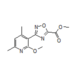 Methyl 3-(2-Methoxy-4,6-dimethyl-3-pyridyl)-1,2,4-oxadiazole-5-carboxylate