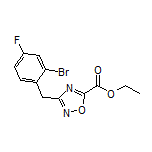 Ethyl 3-(2-Bromo-4-fluorobenzyl)-1,2,4-oxadiazole-5-carboxylate