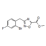 Methyl 3-(2-Bromo-4-fluorobenzyl)-1,2,4-oxadiazole-5-carboxylate