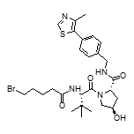 (2S,4R)-1-[(S)-2-(5-Bromopentanamido)-3,3-dimethylbutanoyl]-4-hydroxy-N-[4-(4-methyl-5-thiazolyl)benzyl]pyrrolidine-2-carboxamide