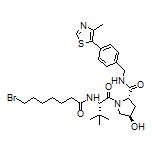 (2S,4R)-1-[(S)-2-(7-Bromoheptanamido)-3,3-dimethylbutanoyl]-4-hydroxy-N-[4-(4-methyl-5-thiazolyl)benzyl]pyrrolidine-2-carboxamide