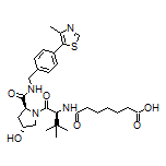 7-[[(S)-1-[(2S,4R)-4-Hydroxy-2-[[4-(4-methyl-5-thiazolyl)benzyl]carbamoyl]-1-pyrrolidinyl]-3,3-dimethyl-1-oxo-2-butyl]amino]-7-oxoheptanoic Acid