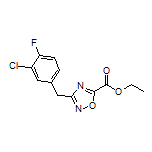 Ethyl 3-(3-Chloro-4-fluorobenzyl)-1,2,4-oxadiazole-5-carboxylate