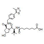 8-[[(S)-1-[(2S,4R)-4-Hydroxy-2-[[4-(4-methyl-5-thiazolyl)benzyl]carbamoyl]-1-pyrrolidinyl]-3,3-dimethyl-1-oxo-2-butyl]amino]-8-oxooctanoic Acid