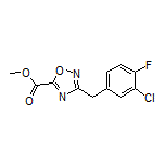 Methyl 3-(3-Chloro-4-fluorobenzyl)-1,2,4-oxadiazole-5-carboxylate