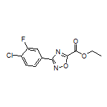 Ethyl 3-(4-Chloro-3-fluorophenyl)-1,2,4-oxadiazole-5-carboxylate