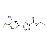 Ethyl 3-(3-Chloro-4-methoxyphenyl)-1,2,4-oxadiazole-5-carboxylate