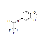 N-(Benzo[d][1,3]dioxol-5-yl)-2,2,2-trifluoroacetimidoyl Chloride