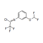 N-[3-(Difluoromethoxy)phenyl]-2,2,2-trifluoroacetimidoyl Chloride