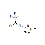 2,2,2-Trifluoro-N-(1-methyl-3-pyrazolyl)acetimidoyl Chloride