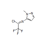 2,2,2-Trifluoro-N-(1-methyl-5-pyrazolyl)acetimidoyl Chloride